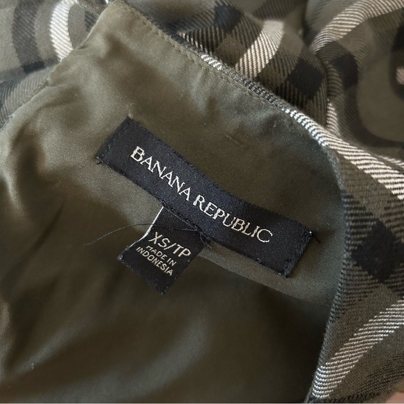 ❤️ Banana Republic Plaid Short Sleeve Dress XS - Picture 6 of 12